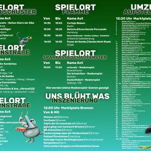 Programm Straßenkarneval 2. Ansicht. Startseite Homepage